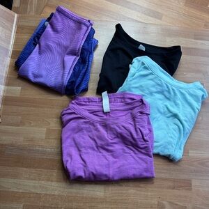 Zella girls Althletic bundle size 10/12, leggings, cropped top, 4 pieces